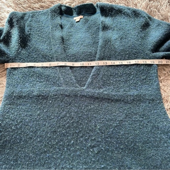 J Jill Deep V Neck Empire Waist Merino Wool Blend Sweater - Picture 10 of 11